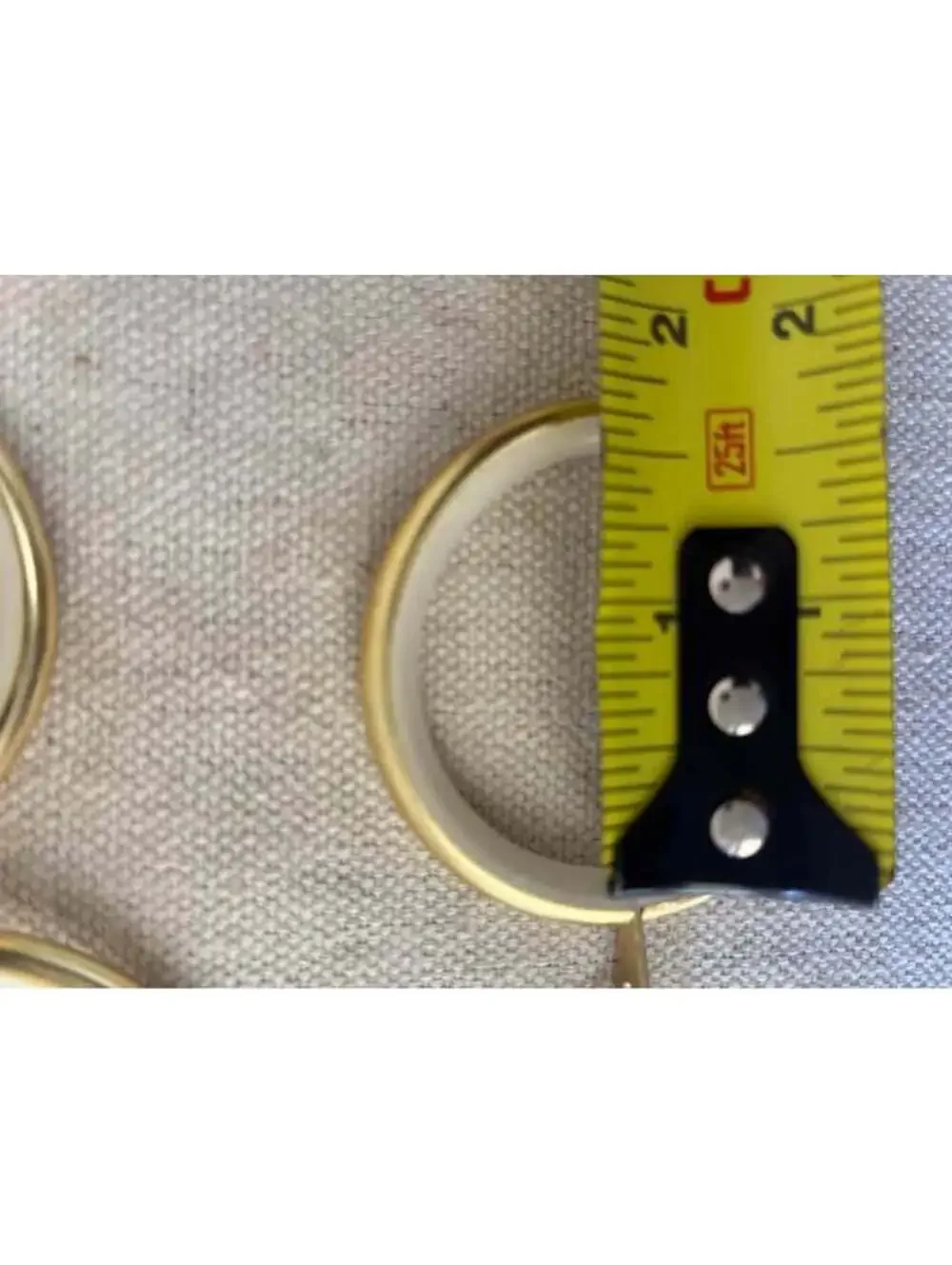 Gold Curtain Rings with Clips set of 24